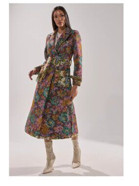 SHOW OFF TAPESTRY TRENCH - XL